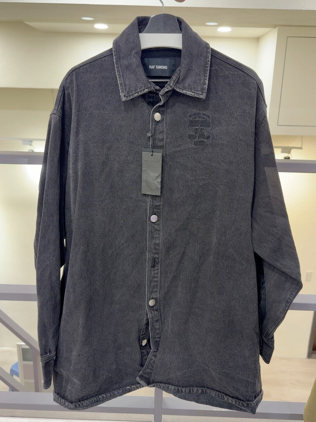 Raf Simons Black Denim Shirt Size S