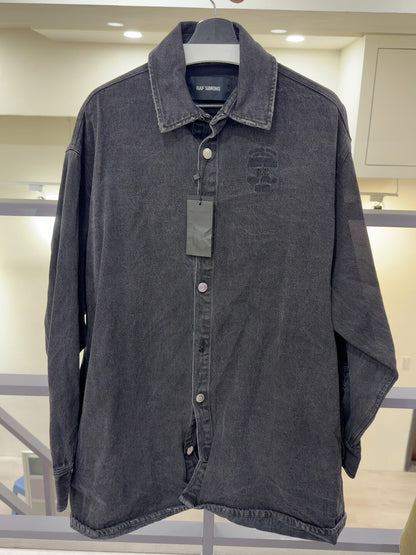 Raf Simons Black Denim Shirt Size S