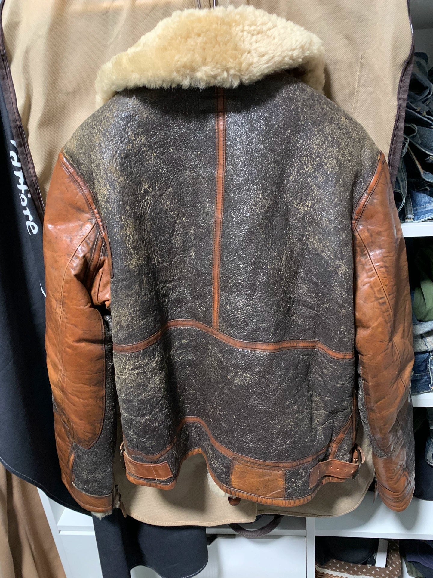 rl polo ralph lauren shearling jacket