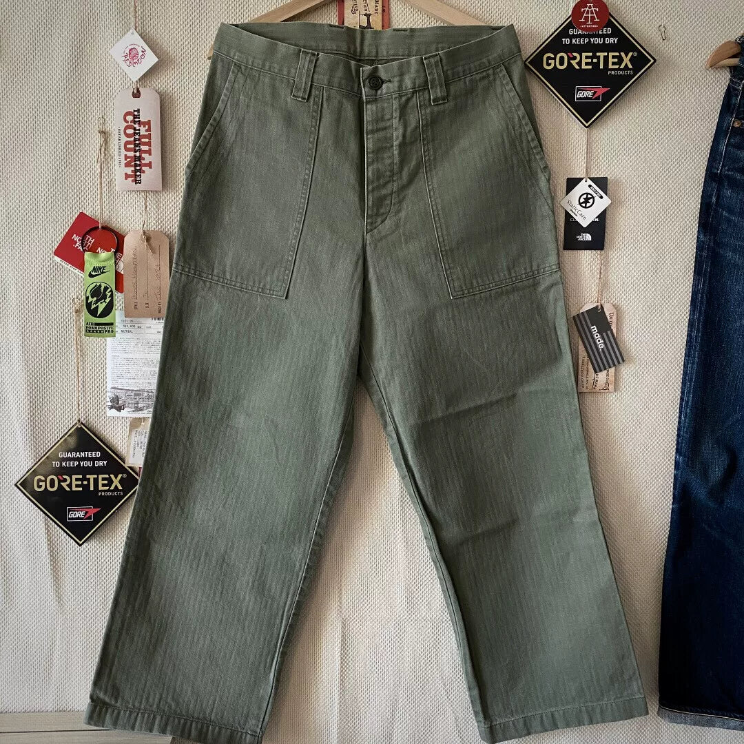 Tenderloin K-7 Fishbone Pattern Military Pants