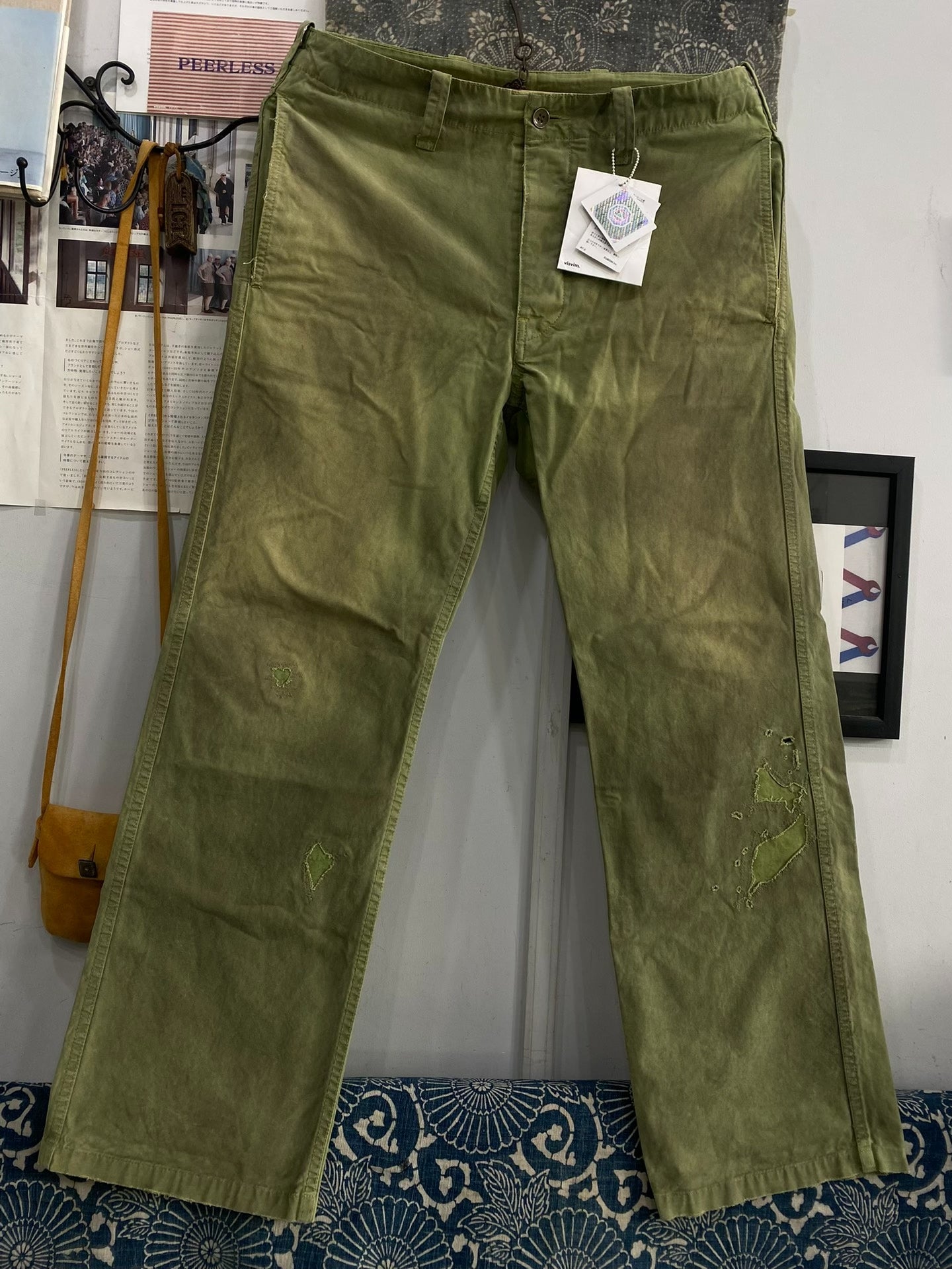 visvim 20aw gifford pants in green