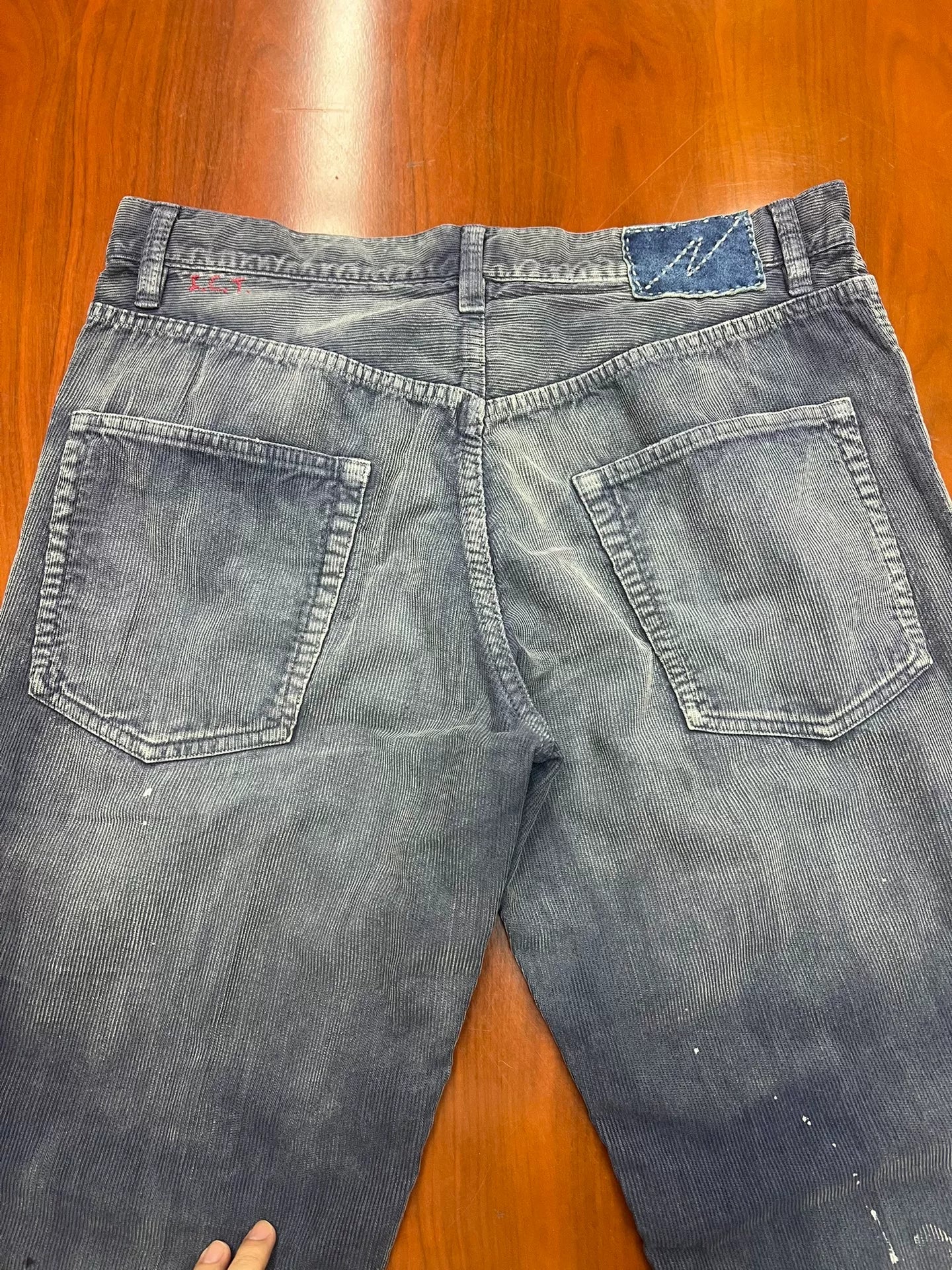 visvim 16aw ICT 03 FLUXUS Paint Splatter Jeans