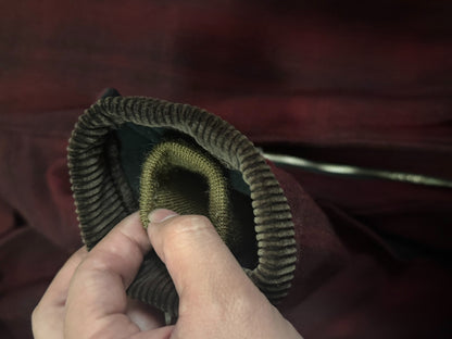 Heavy Wool Hunting Jacket in Burgundy