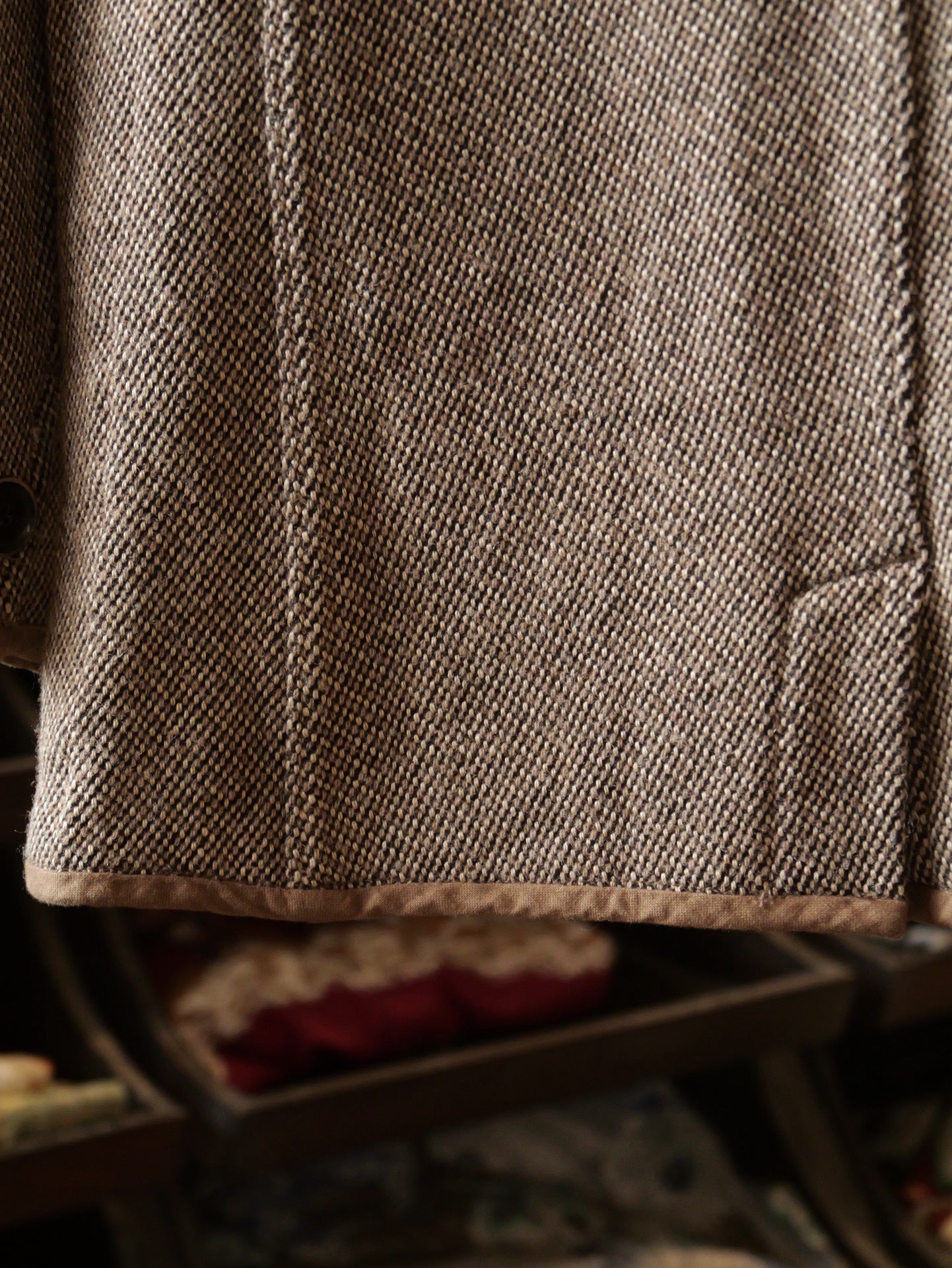 Kapital Woven Leather Patchwork Jacket