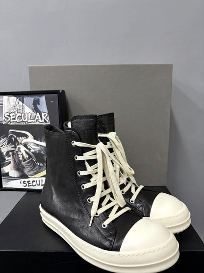 Rick Owens 26SS Black Sheepskin High-Top
