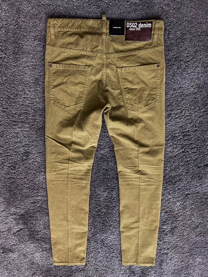 dsquared2 khaki green corduroy skater pants
