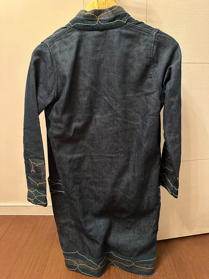 VISVIM Denim Robe Coat Size 0