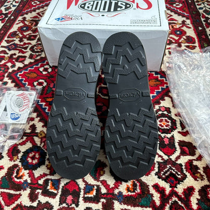 Black Leather Boots with Green Laces