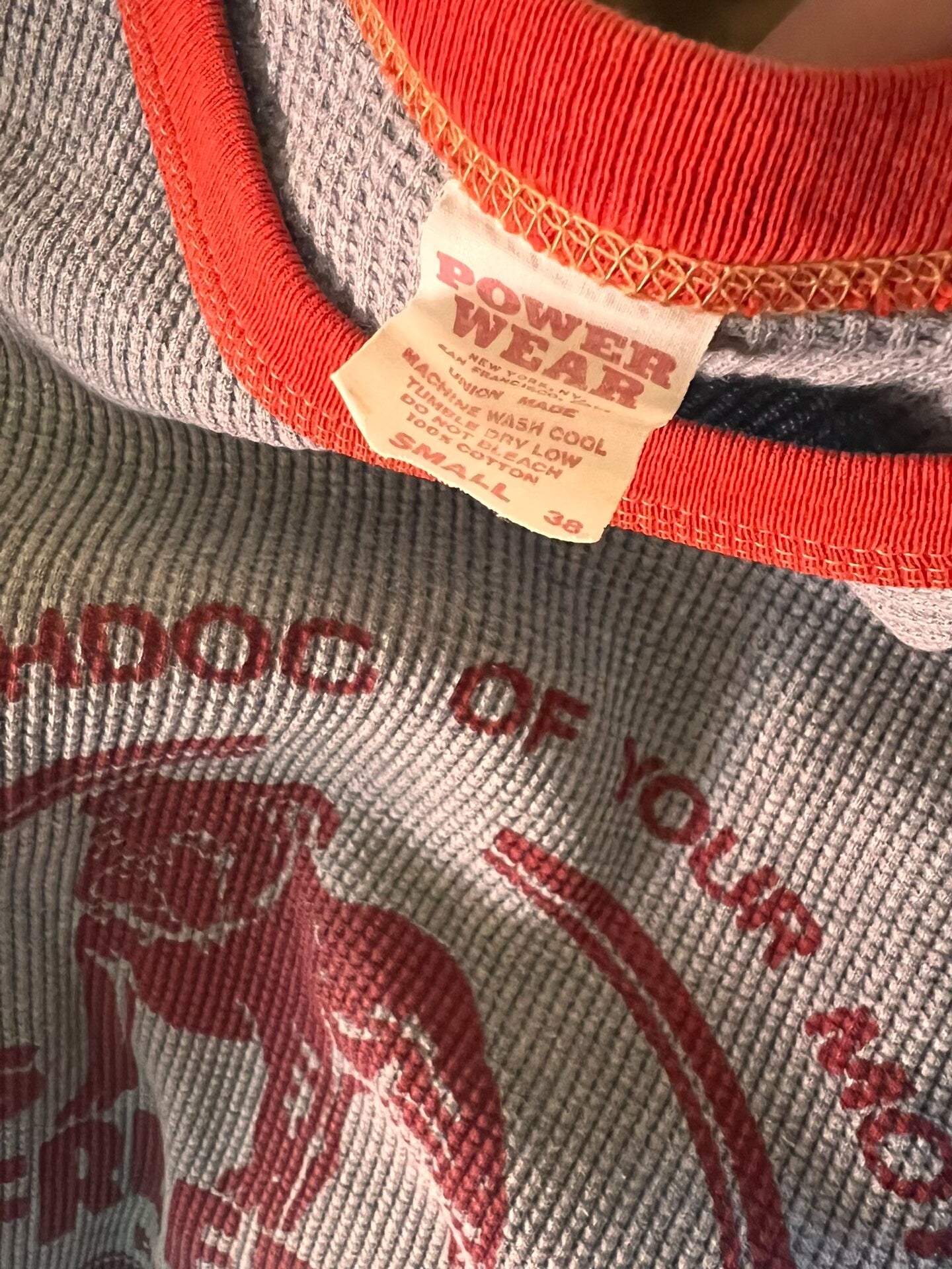 Freewheelers Waffle Knit Top Size S