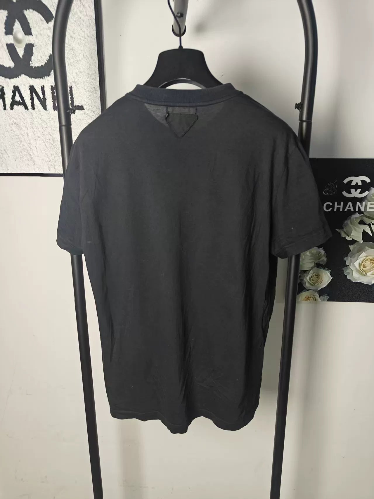 Authentic Prada Triangle Logo Short Sleeve Tee