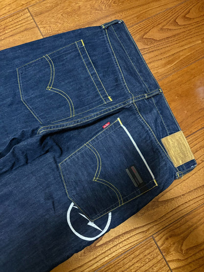 levis fenom gold label raw denim jeans