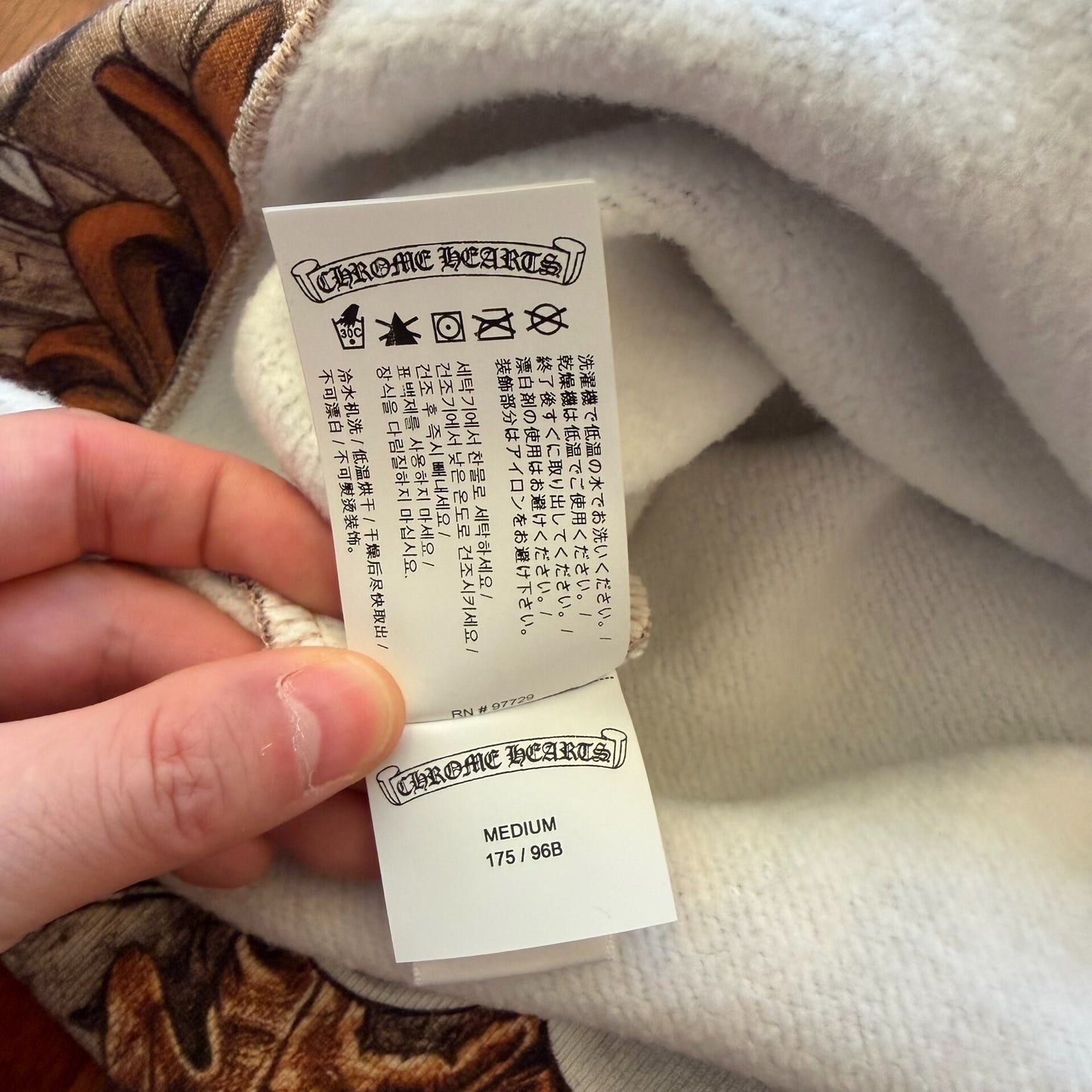 chrome hearts drake nike hoodie with floral print