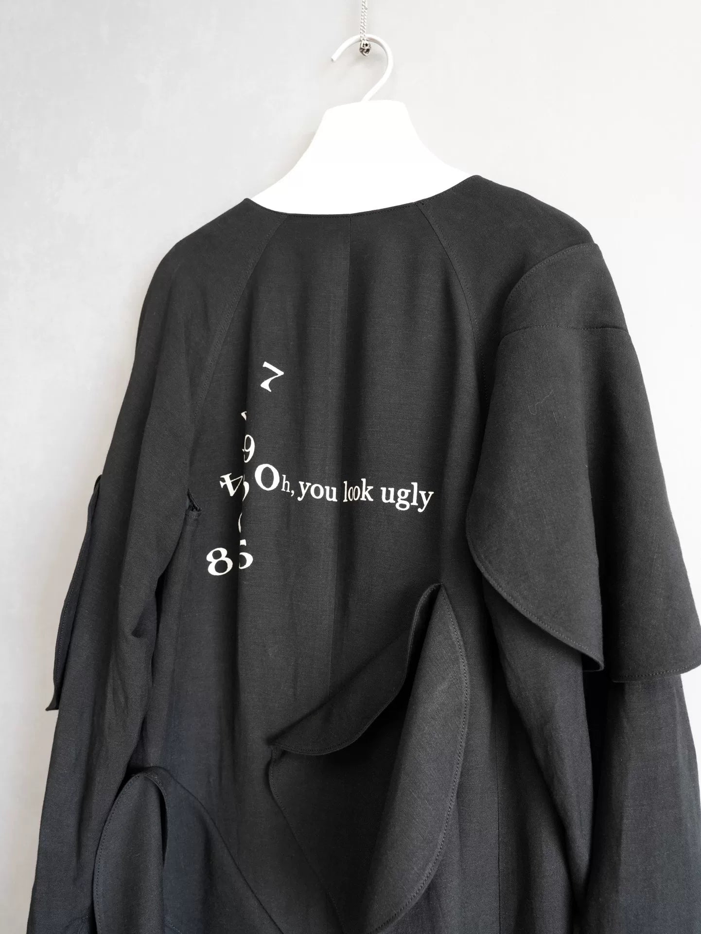 yohji yamamoto ugly mushroom pattern coat