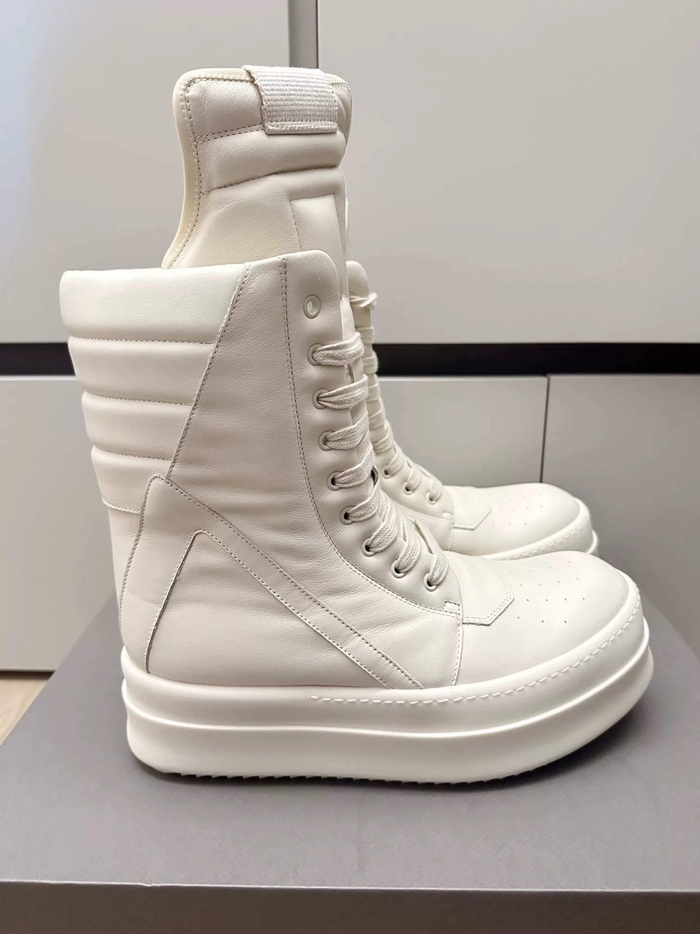 Rick Owens High-Top Thick Sole Runway