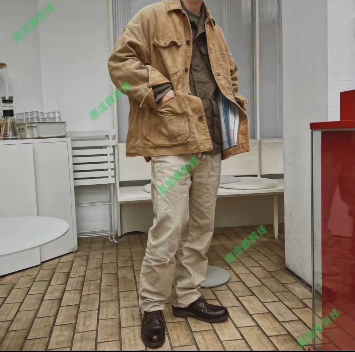 visvim brigadier boots in dark brown