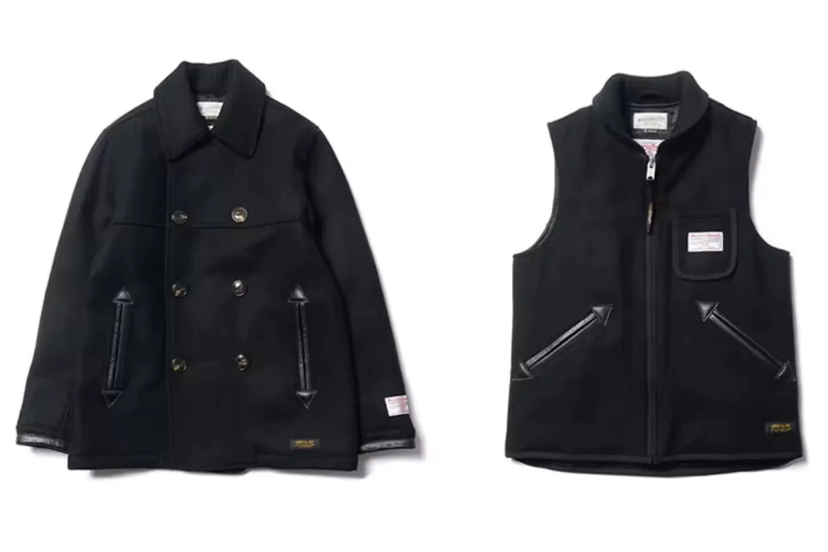 neighborhood harris tweed wool coat size s