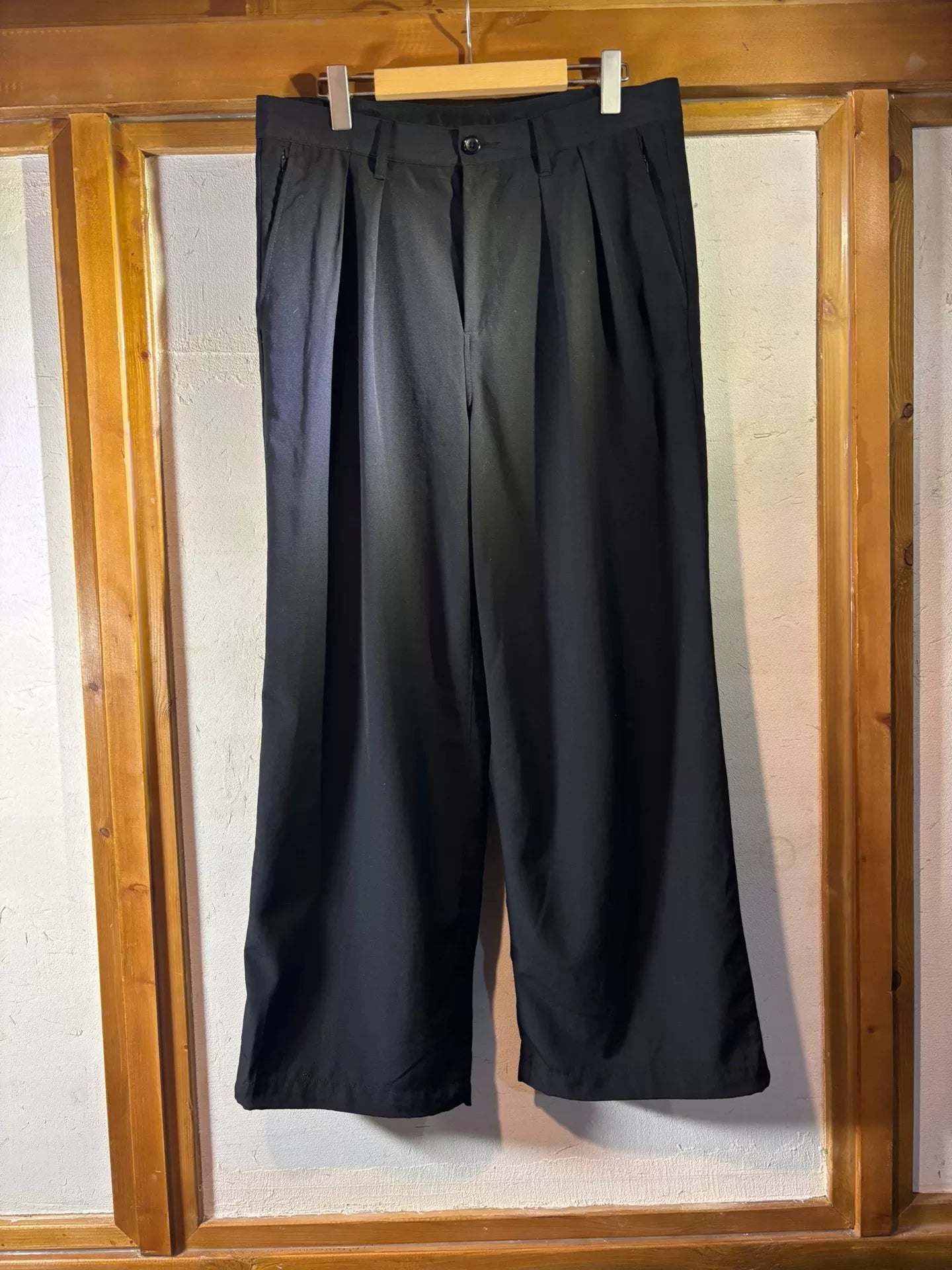 Beams theA Series Wool Wide-Leg Trousers