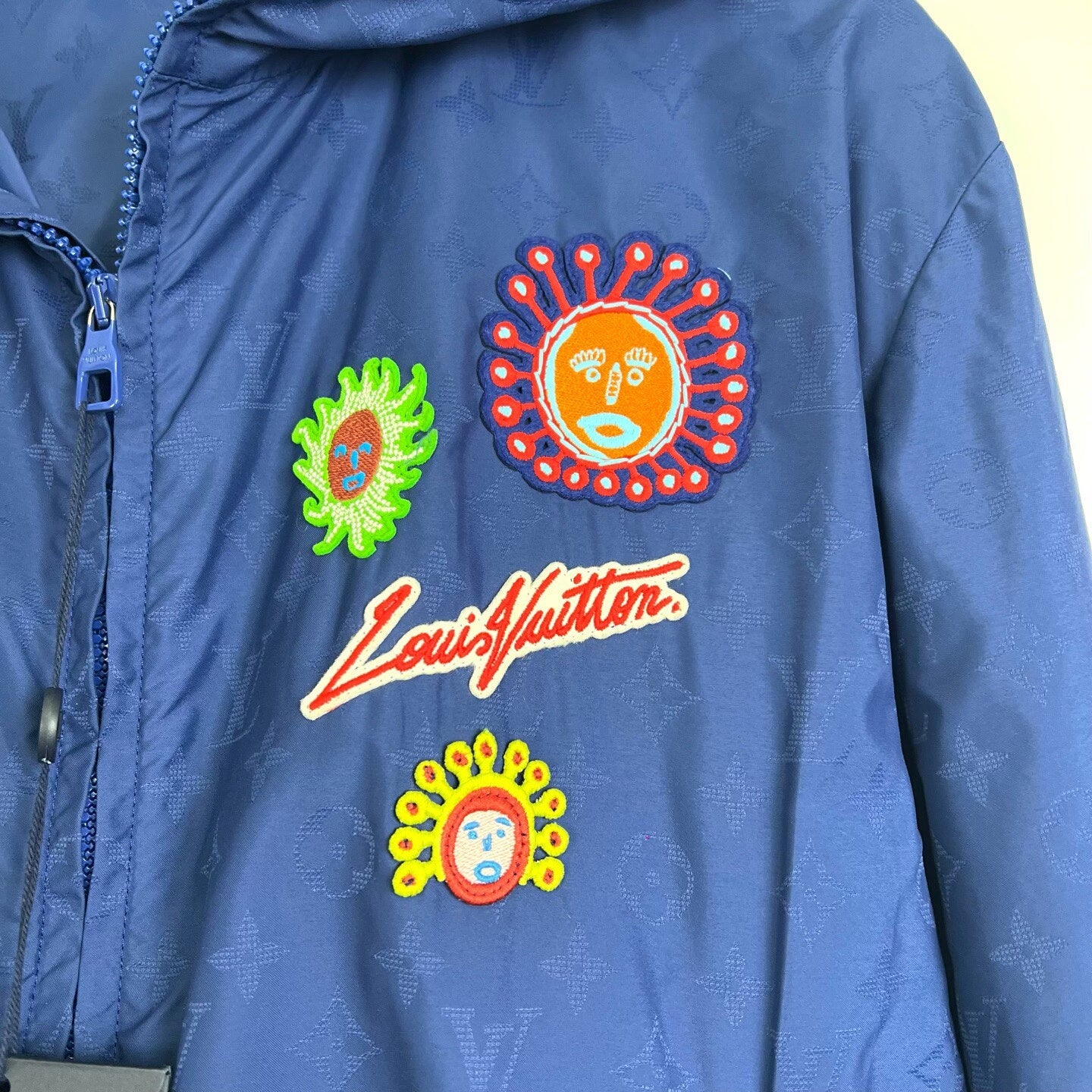 Louis Vuitton Yayoi Kusama Blue Zip Jacket