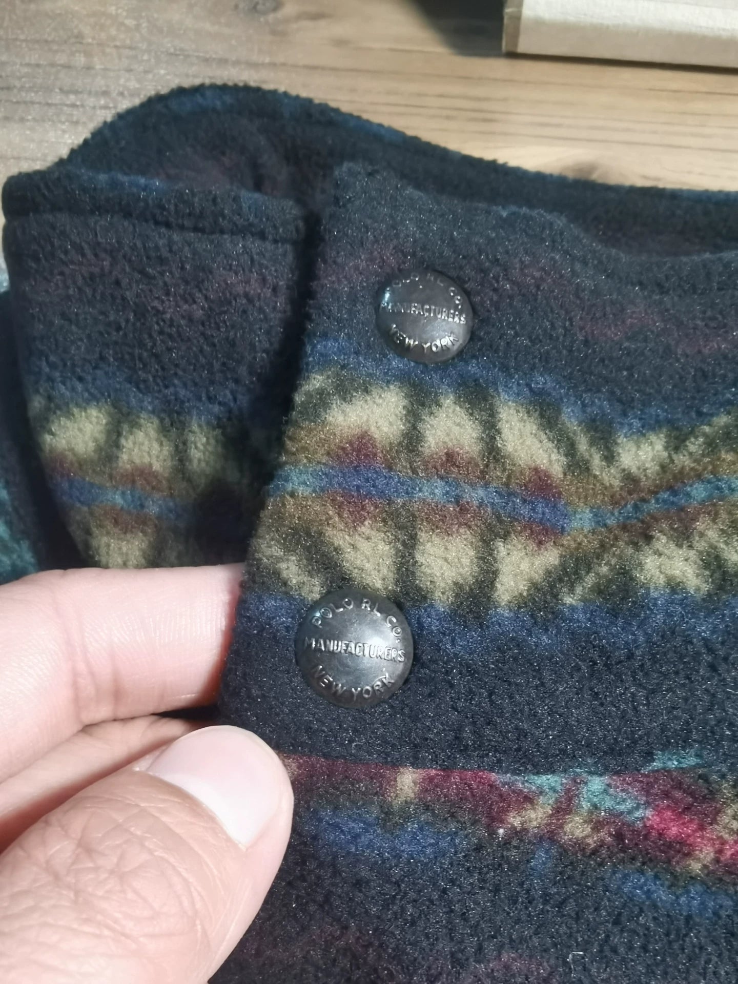 RRL Navajo Fleece Pullover Coat