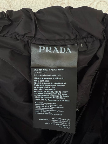 prada logo activewear pants, size large