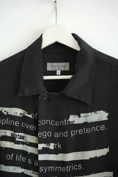 Yohji Yamamoto Silk Shirt with Surrealist Design