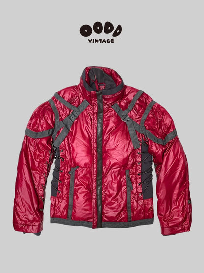 AKIRA Style Red Nylon Puffer Jacket