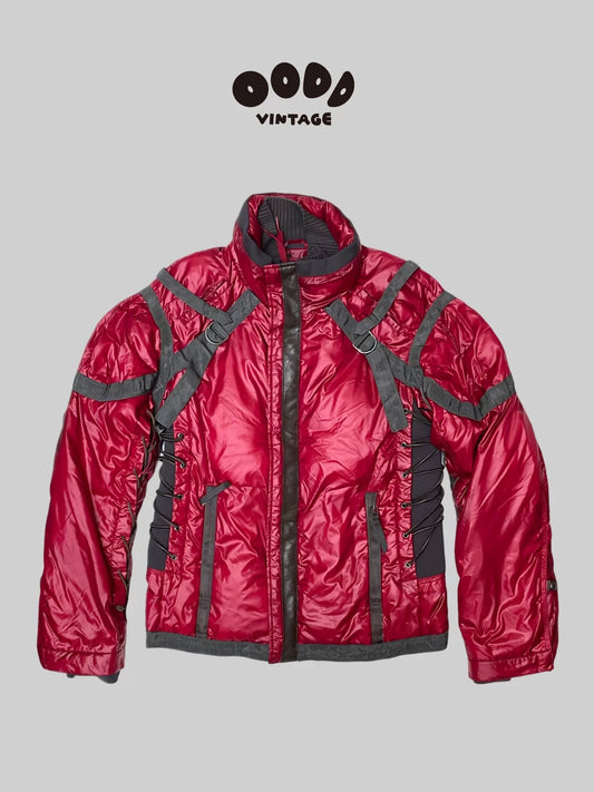 AKIRA Style Red Nylon Puffer Jacket