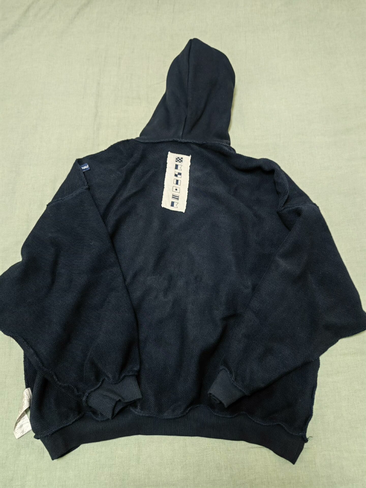 nautica oversized navy hoodie with graphic