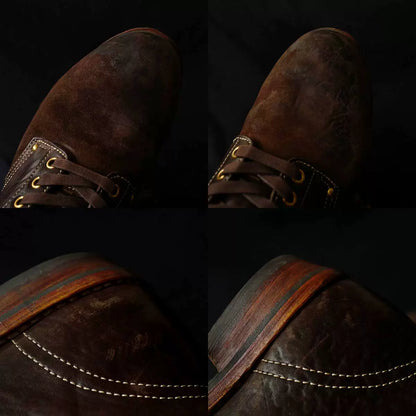 visvim brigadier boots deep brown leather