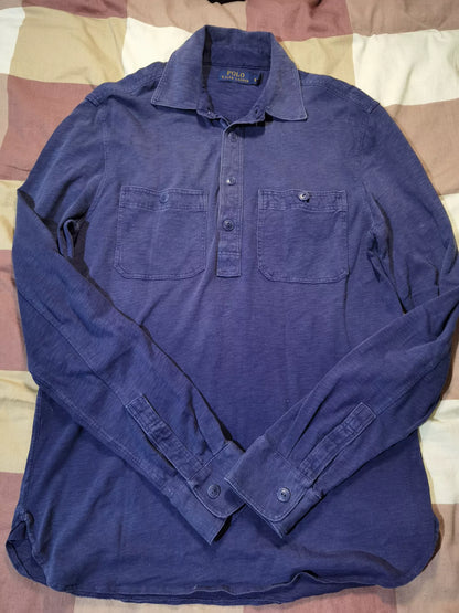 RRL Ralph Lauren Vintage Indigo Washed Long Sleeve Shirt