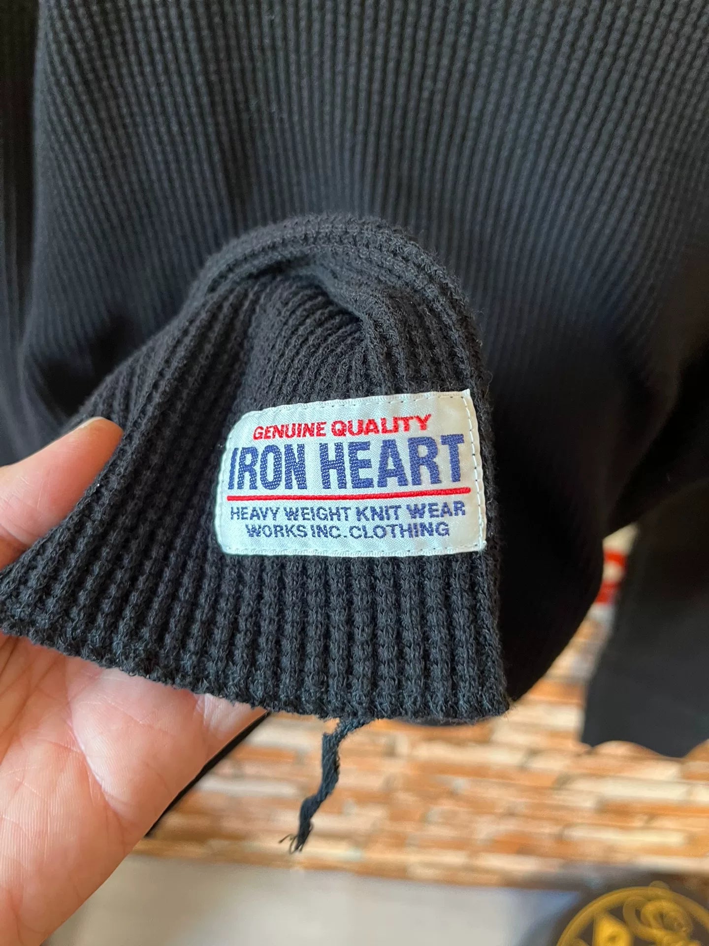 Iron Heart Waffle Knit T-Shirt