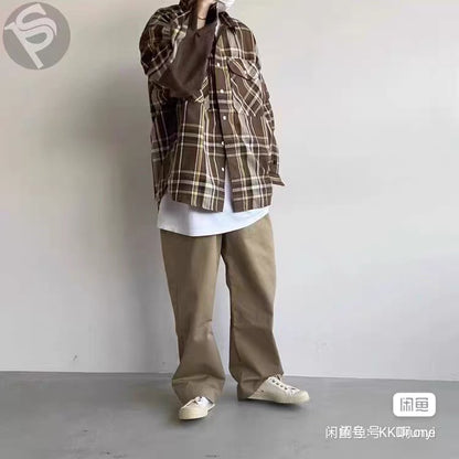 daiwa pier39 tech elbow patch flannel shirt