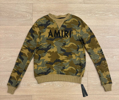Amiri Camouflage Sweatshirt For Sale