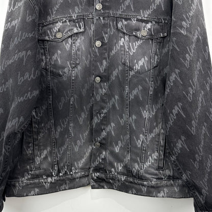 Balenciaga Oversized Denim Jacket with Logo