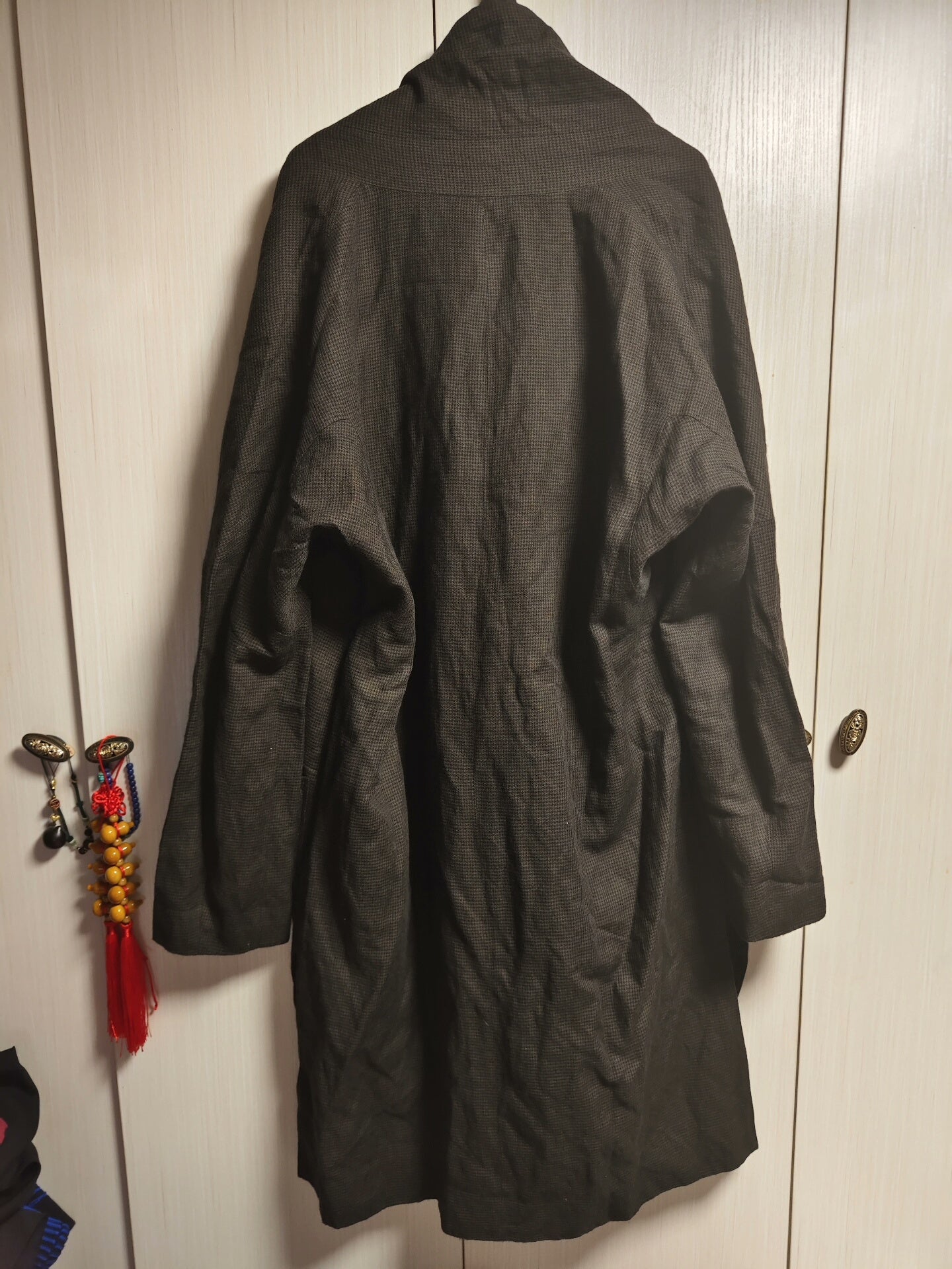 ziggychen plant-dyed wool blend coat