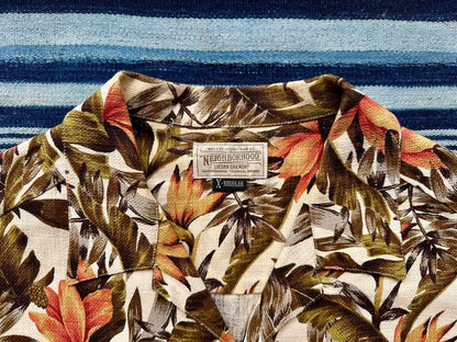 neighborhood aloha floral short sleeve shirt