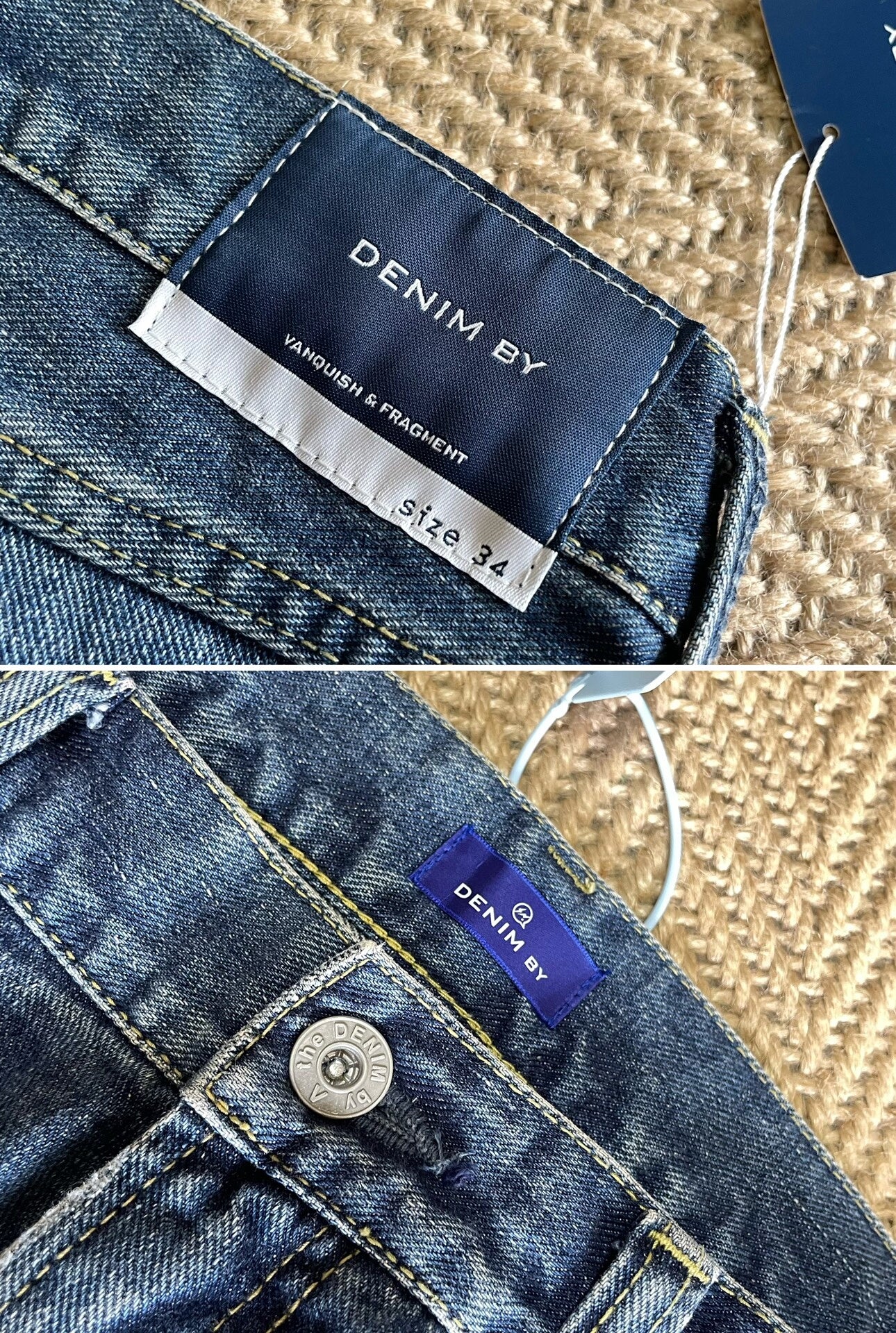 Vanquish Fragment Lightning Distressed Washed Denim