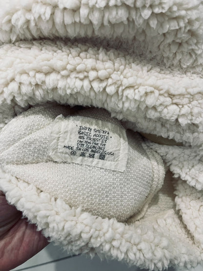 GREG LAUREN Ivory Hooded Sweatshirt