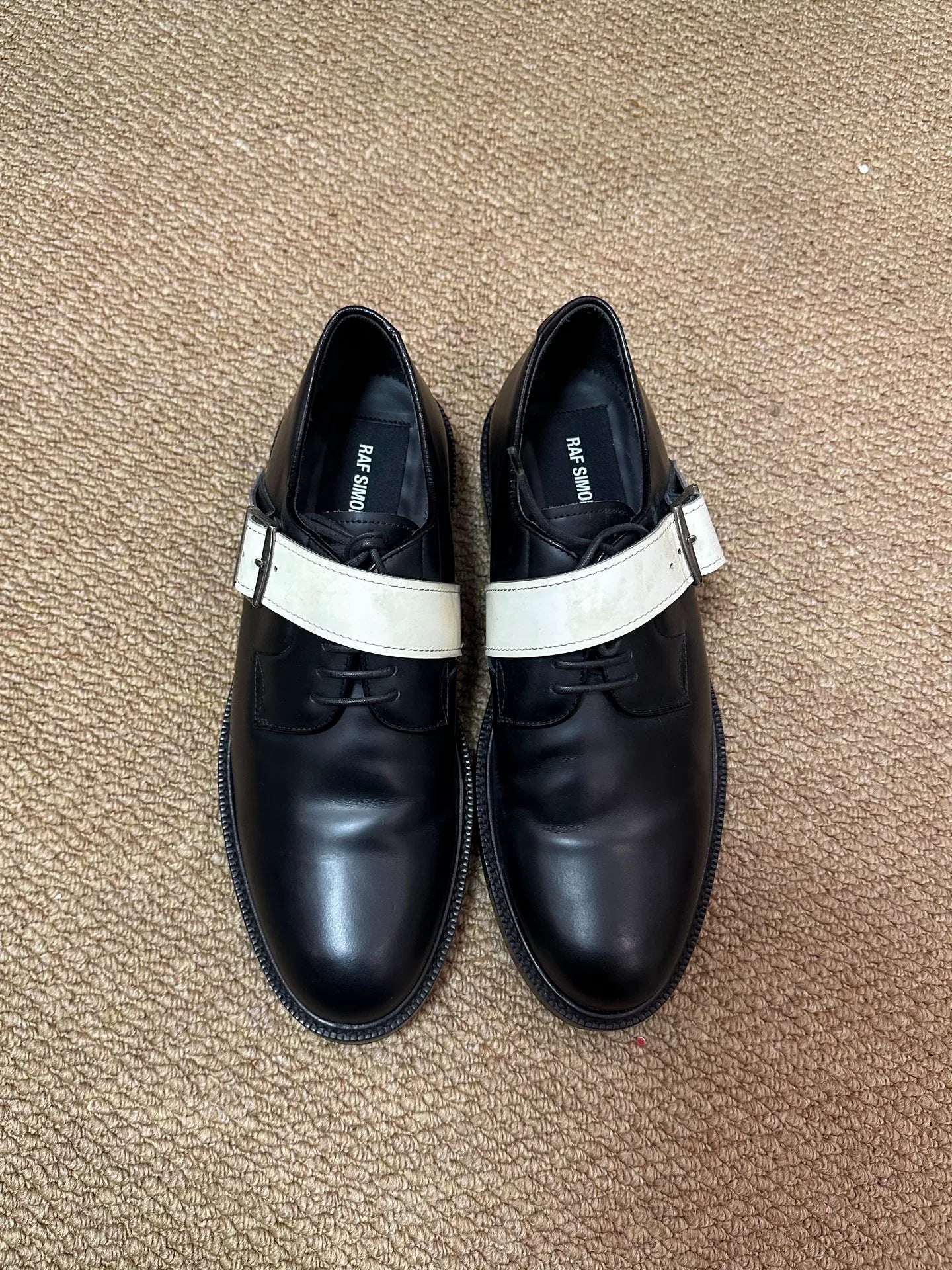 Raf Simons Buckle Derby Monk Shoes