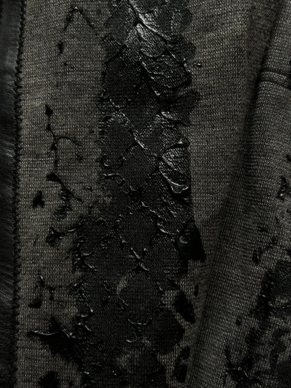 dark layered cardigan by Kohshin Satoh