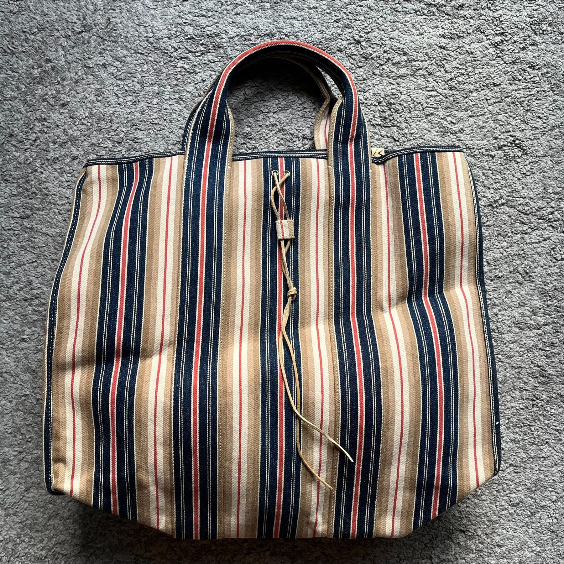 Visvim Teton Tote Oka XL Blue