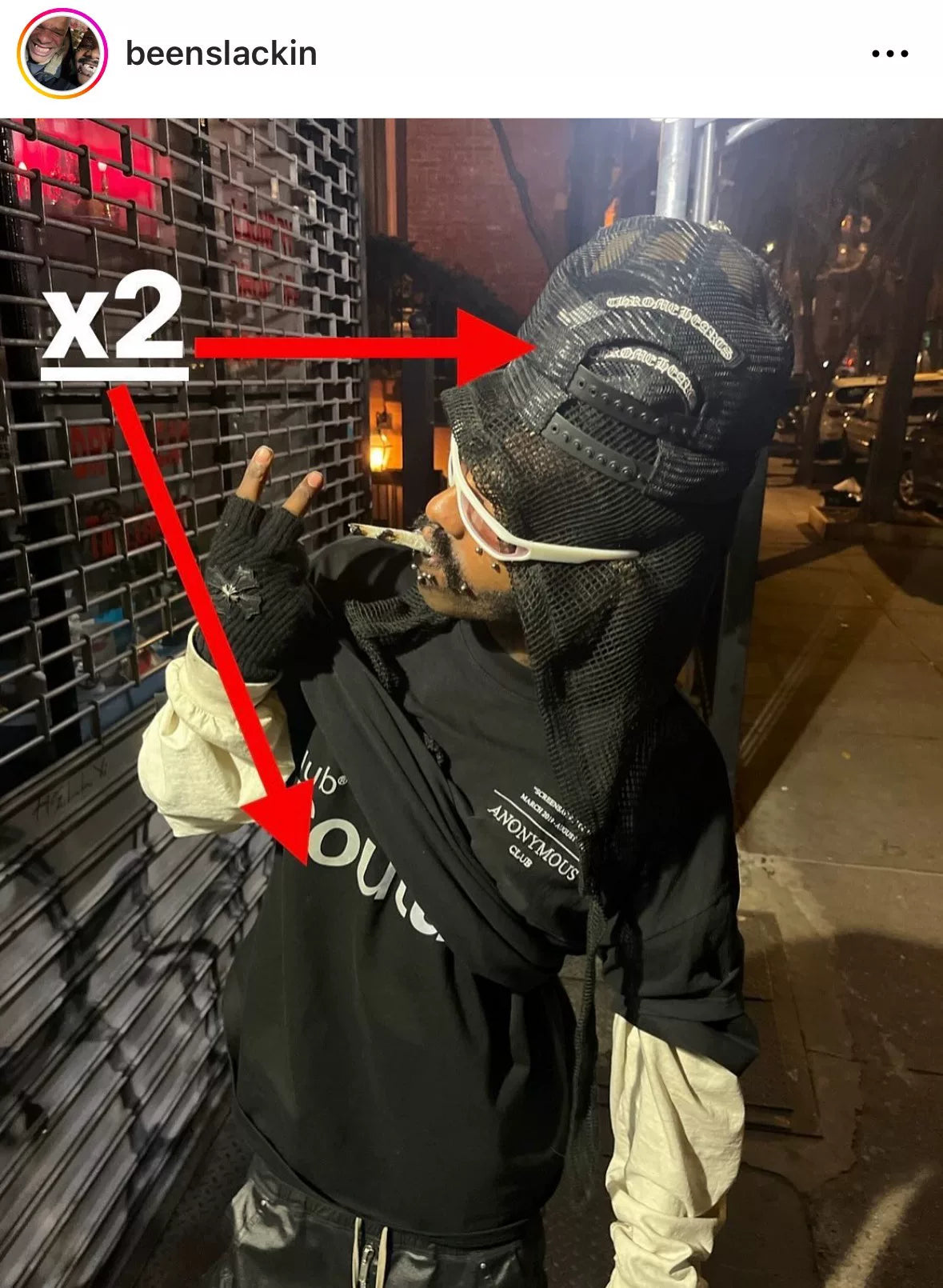 Anonymous Club FW22 3M Couture Tee