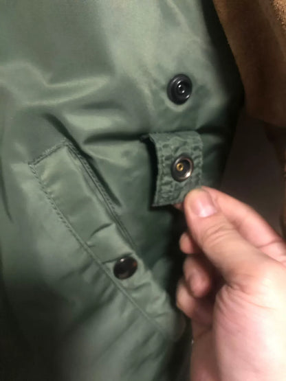 beauty & youth ma-1 green bomber jacket