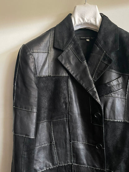 alexander mcqueen leather jacket from fw2000