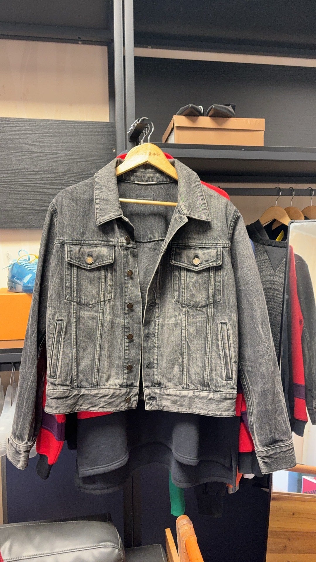Saint Laurent 1971 Sunset Embroidery Denim Jacket
