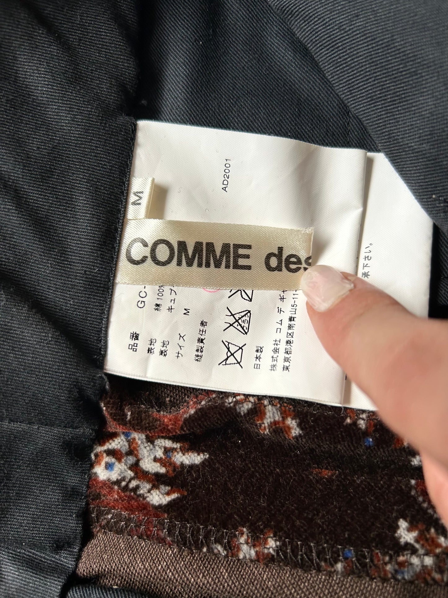 floral patterned cropped pants by Comme des Garçons