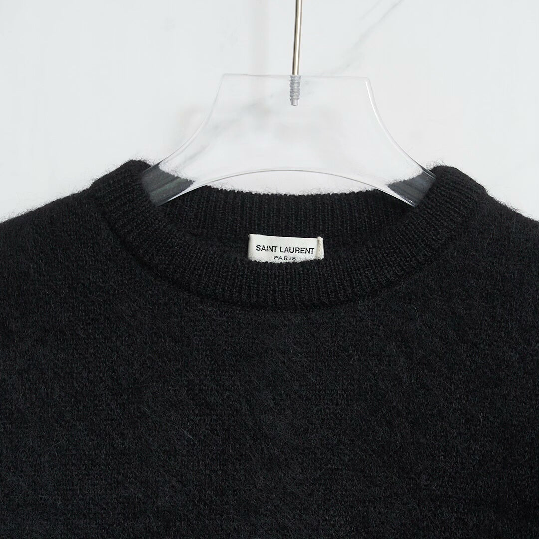 Saint Laurent Men's Classic Round Neck Sweater