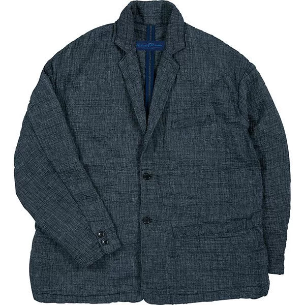 gray sashiko wide suit and pants set
