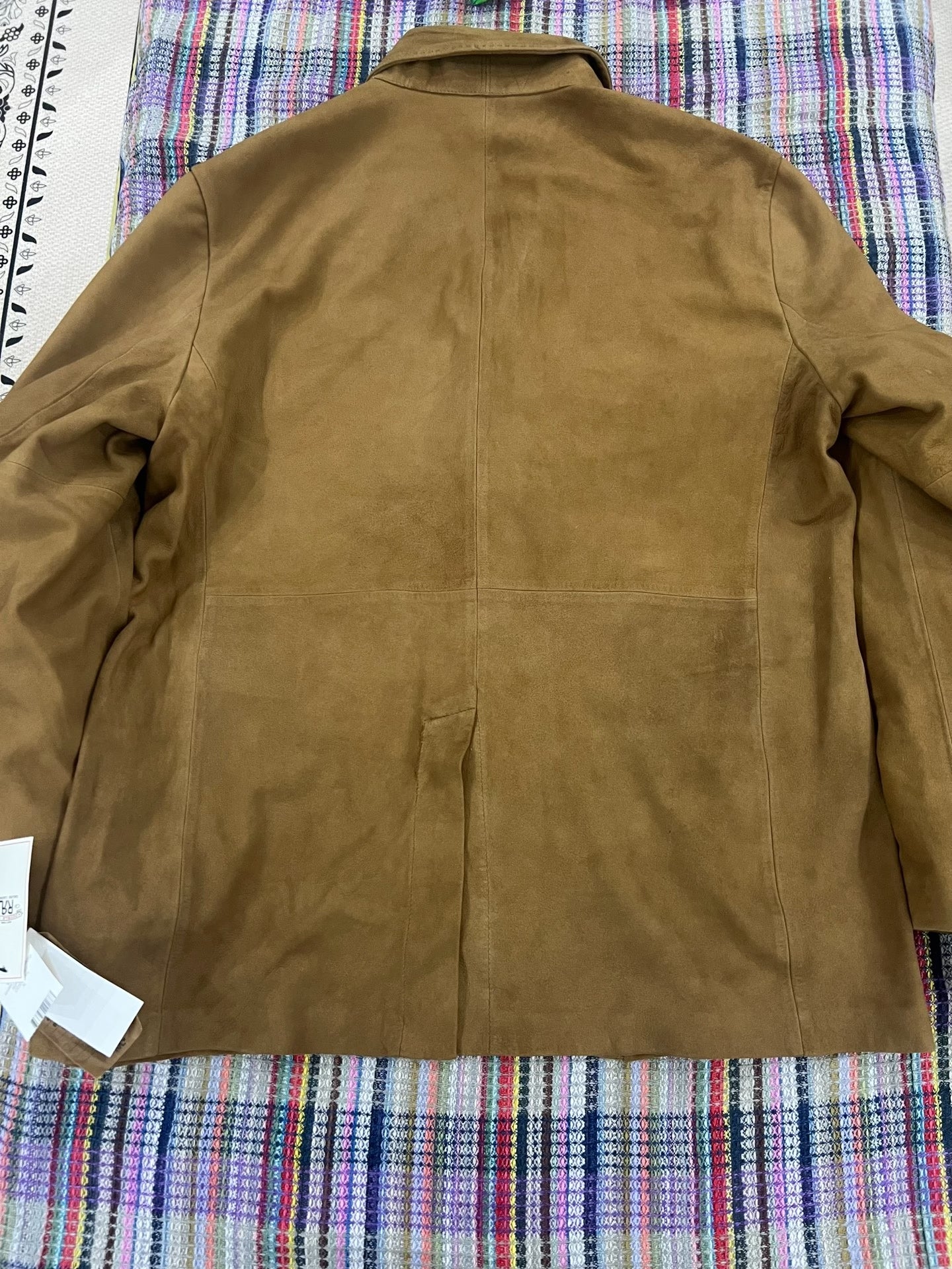 RRL Men's Western Style Cashmere Suede Blazer