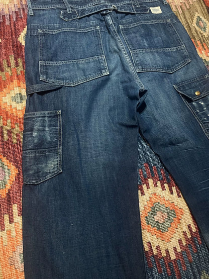 RRL Rare Vintage Washed Distressed Jeans